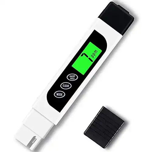 Hofun TDS Meter, 3 in 1 TDS, EC & Temperature Meter, Accurate & Reliable PPM Meter, Digital Water Testing kits for Drinking Water Quality, Tap, Well, Swimming Pool, Aquarium, RO/DI System, Hyd...