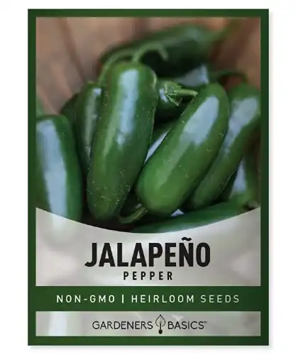 Gardeners Basics, Jalapeno Pepper Seeds for Planting Heirloom Non-GMO